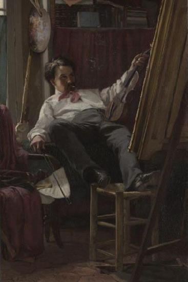 Thomas Hovenden Self-Portrait of the Artist in His Studio